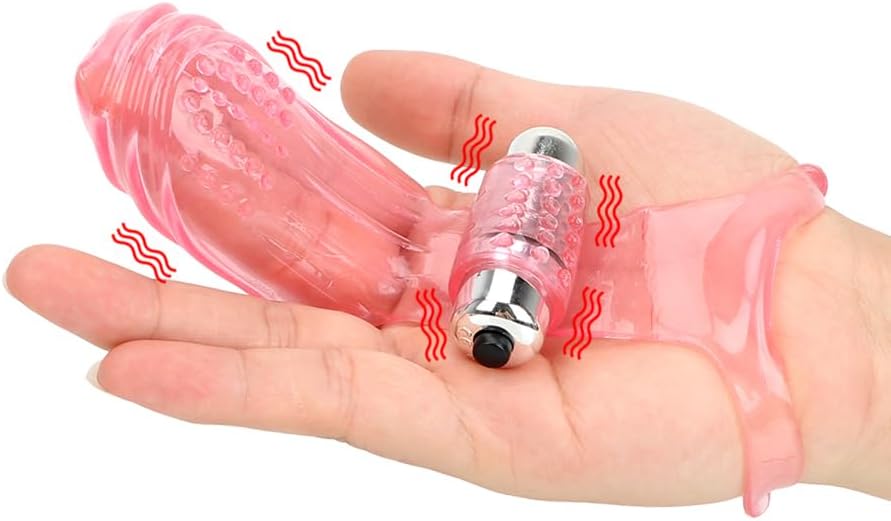 Finger Vibrator Sensitive Point Massage Stimulates Point Female Bullet Vibration Masturbator Sex Toys Female Lesbian Sex Adult Products for Couple,Purple