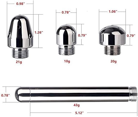 Shower Douche Kit - 3 Heads Shower Douche Cleansing System,Regulator and 59inch Hose