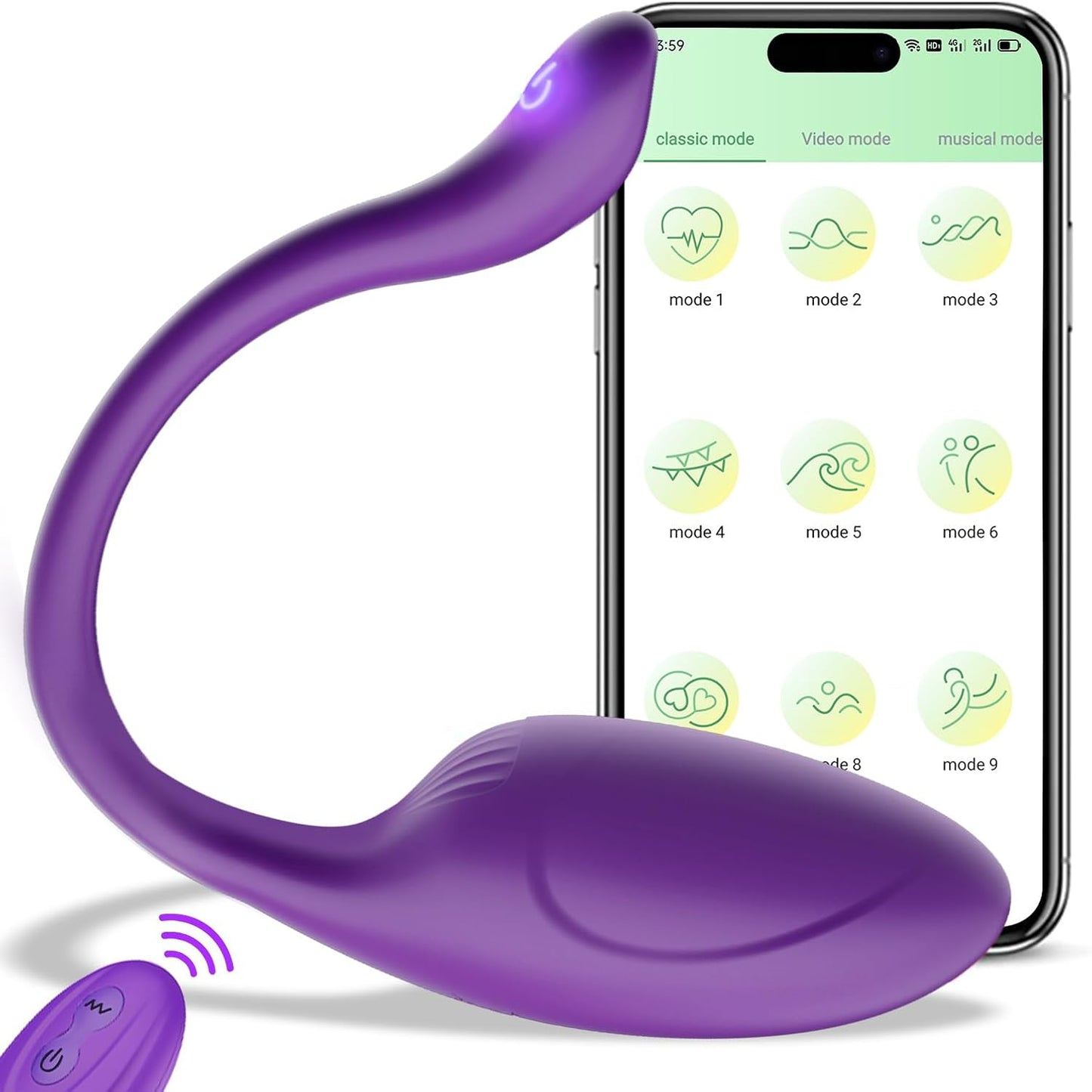 APP Remote Control G-spot Panty Vibrator, Pink Fun Long Distance Bluetooth Wearable, Rechargerable Adult Sex Toys More Than 10 Vibrations for Women and Couple, Female Toy