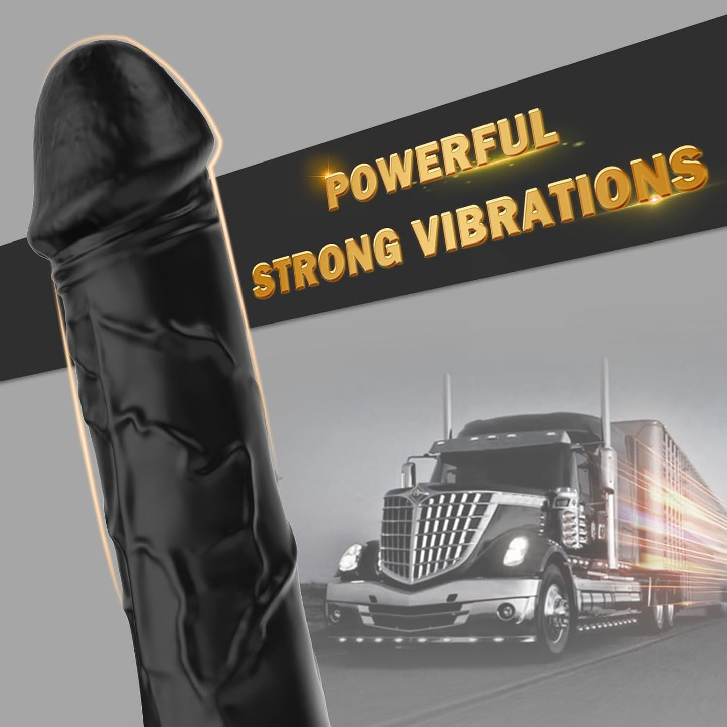 G Spot Dildo Vibrator - Adult Female Sex Toys with 10 Vibrations, Realistic Silicone Dildos Finger Vibrators for Multiple Stimulation, Clitoris Stimulator for Woman Sexual Pleasure(Black)