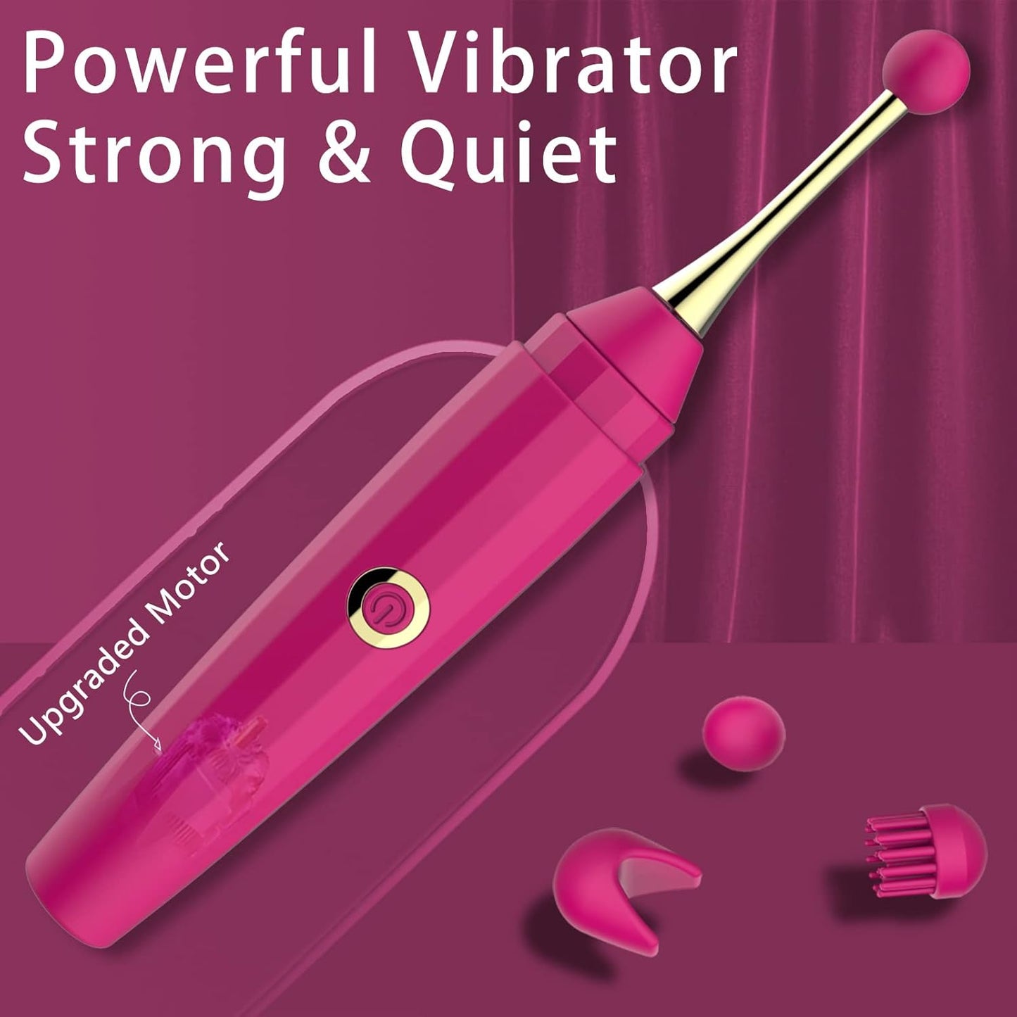 Adult Sex Toys Secret Pen Vibrator, Female Sex Toy Adult Toys with 10 Powerful Vibrations Nipple Clitoral Vibrators, Womens Sex Toys Vibrater Sexual Pleasure Tools for Women Couples Sex Toys