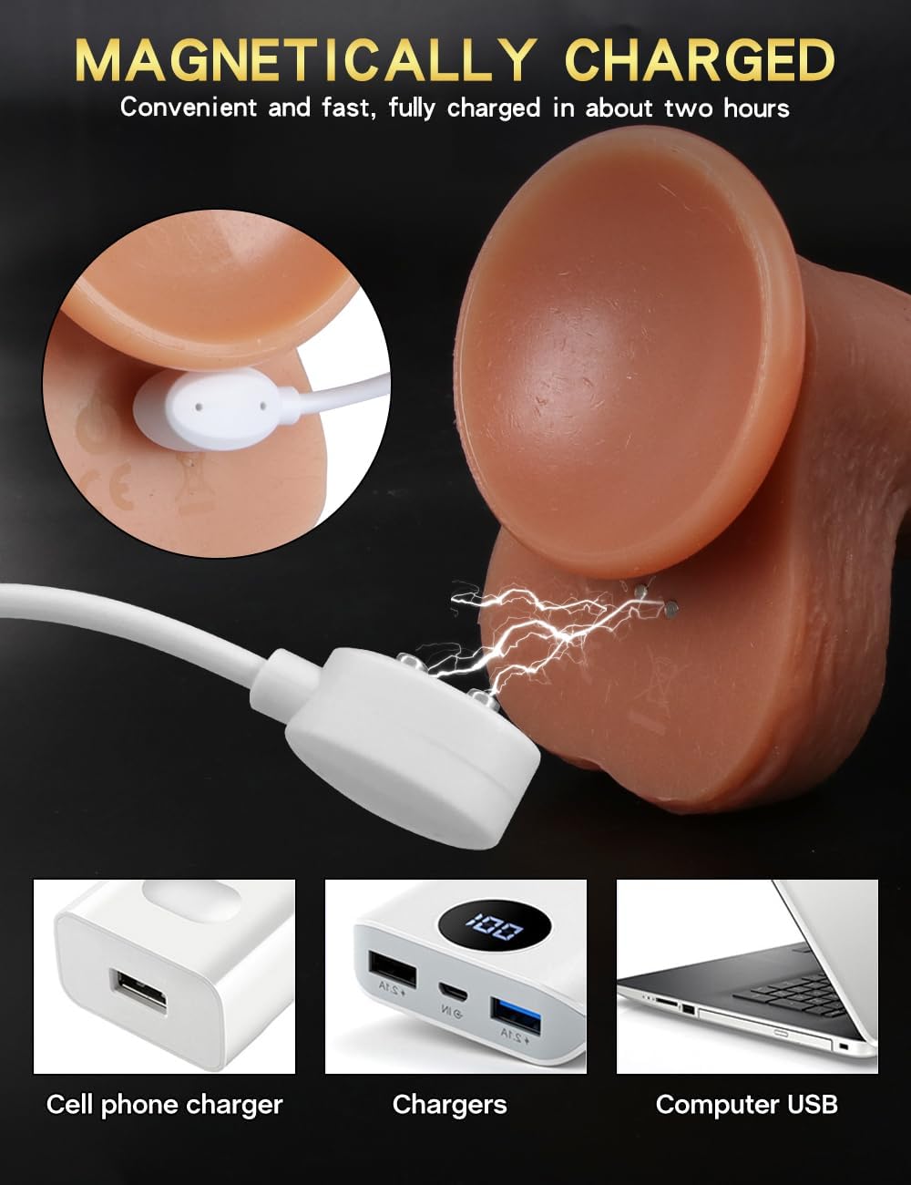 8.2 inches Gifts Toys for Women, Adult Toys Automatic Electric Adult Toys Machine Pleasure Gifts Realistic Soft Silicone Toys for Couples HJ04286, Colour