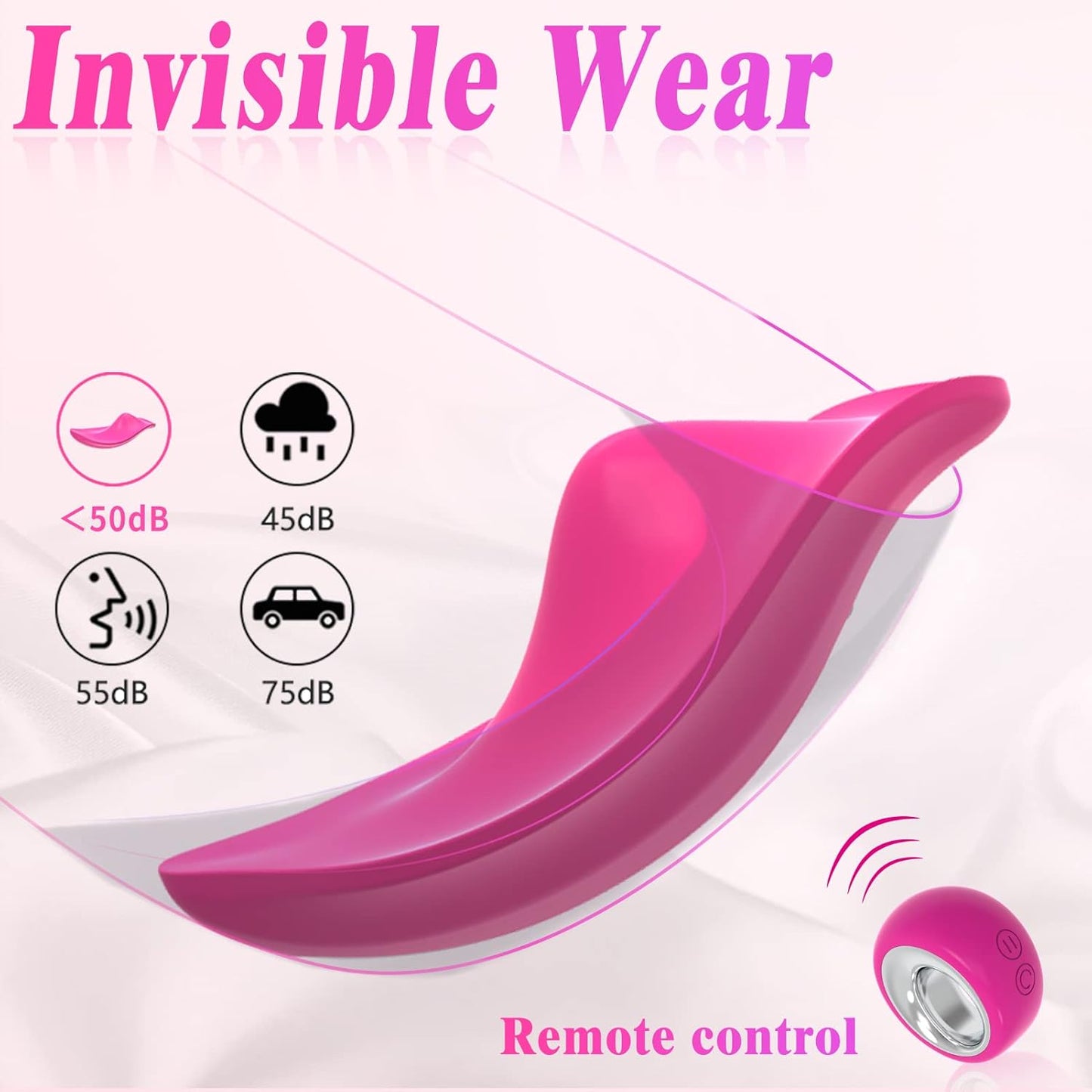 Wearable Panty Vibrators Adult Sex Toys for Women or Couples, Remote Control Clit Mini Vibrator with 12 Vibrating Modes Vibrating Panties Quite Rose Dildos Sex Machine