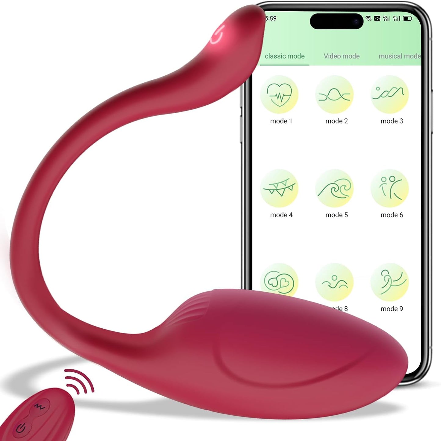 APP Remote Control G-spot Panty Vibrator, Pink Fun Long Distance Bluetooth Wearable, Rechargerable Adult Sex Toys More Than 10 Vibrations for Women and Couple, Female Toy