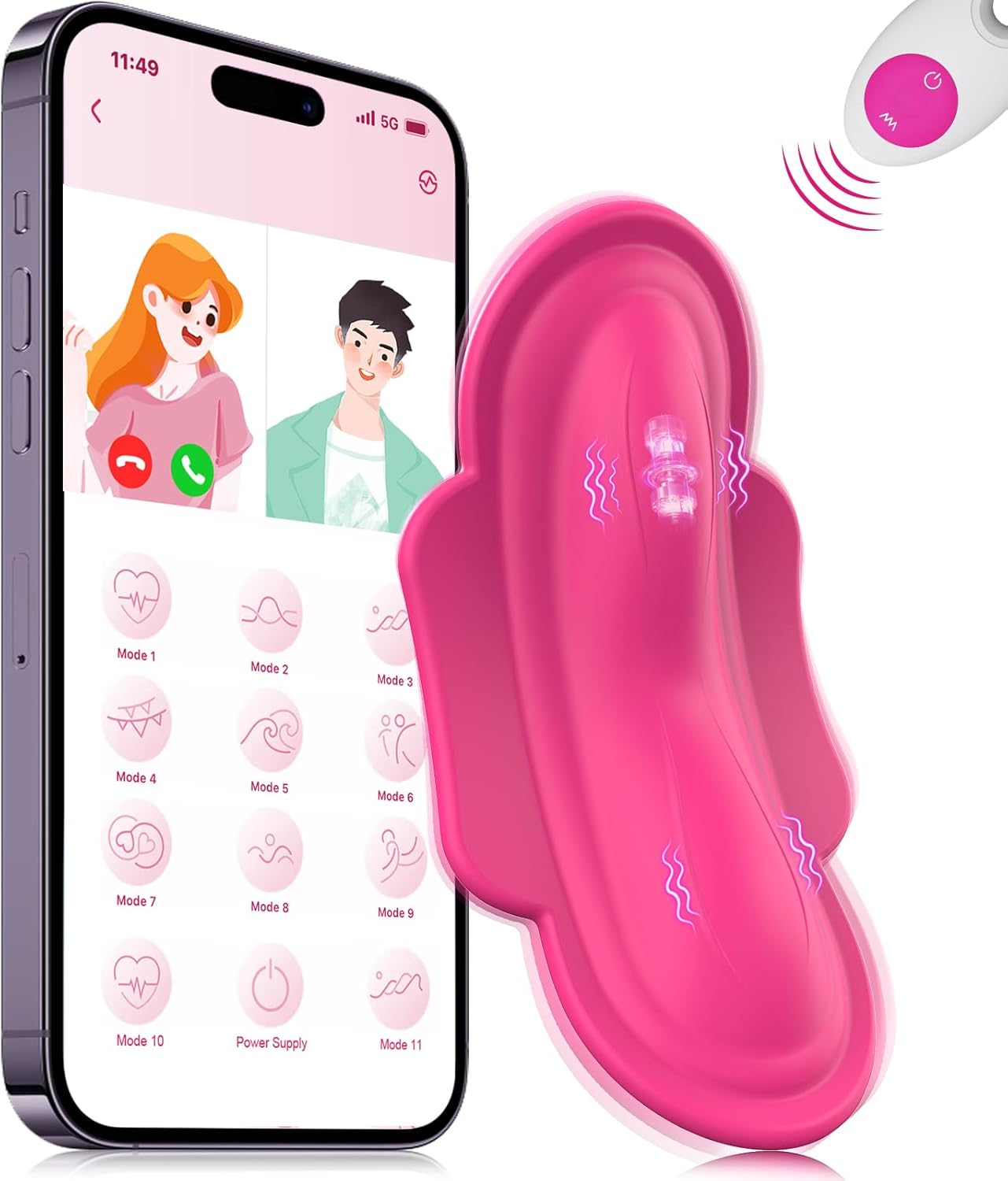 Wearable Panty APP Remote Control Vibrators Adult Sex Toys for Women or Couples, Clitoral Mini Egg Bullet Butterfly Vibrator Rose Toy, G Spot Dildo Vagina Stimulator with Tongue Licking Sex Machine