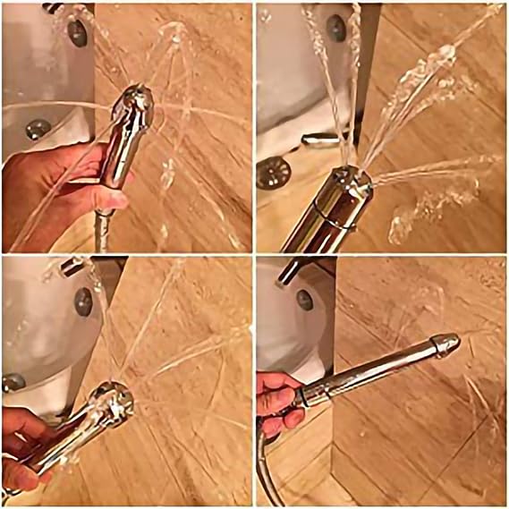 Shower Douche Kit - 3 Heads Shower Douche Cleansing System,Regulator and 59inch Hose