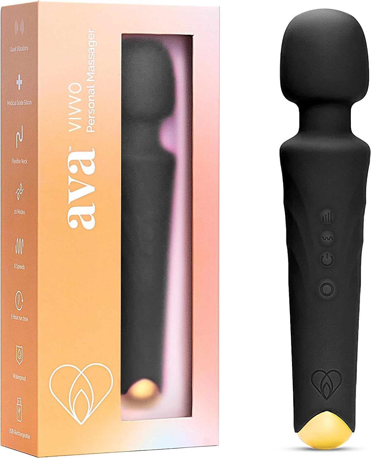 Vibrator Wand Sex Toys [Clit Stimulator Vibrators] Vibrator for Woman | Sex Toy | Gifts for Women | 20 Patterns & 8 Speeds of Pleasure | Quiet & Small | Adult Sex Toys -Premium - Purple