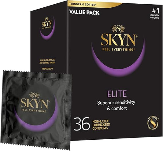 36 Count – Ultra-Thin, Lubricated Latex-Free Condoms