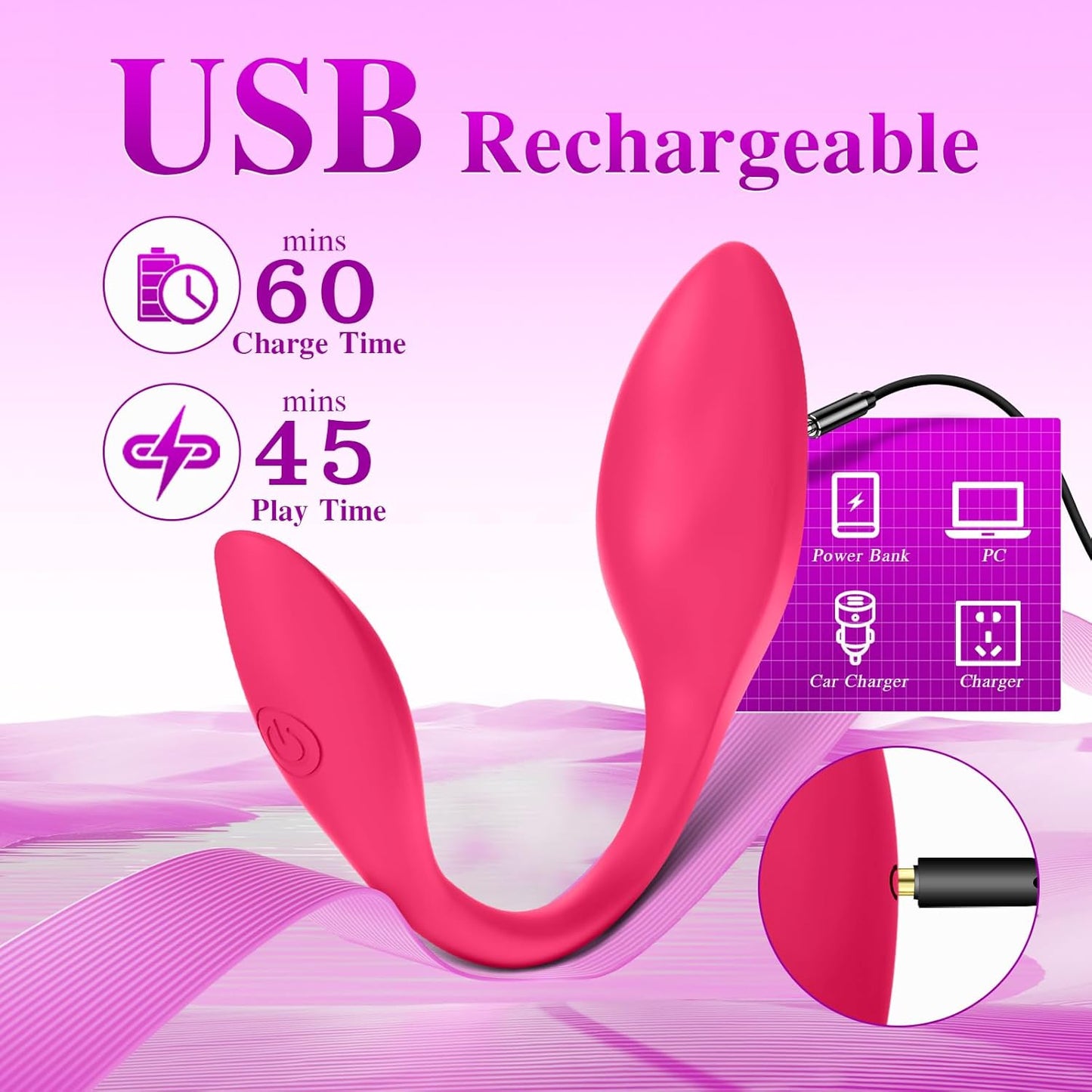 2024 New APP Control Wearable Vibrator Womens Sex Toys, Adult Toys 9 Vibrations & Heating Couples Sex Toys Vibrater, G Spot Clitoral Anal Mini Vibrators Female Sex Toy Sexual Pleasure Tools for Women