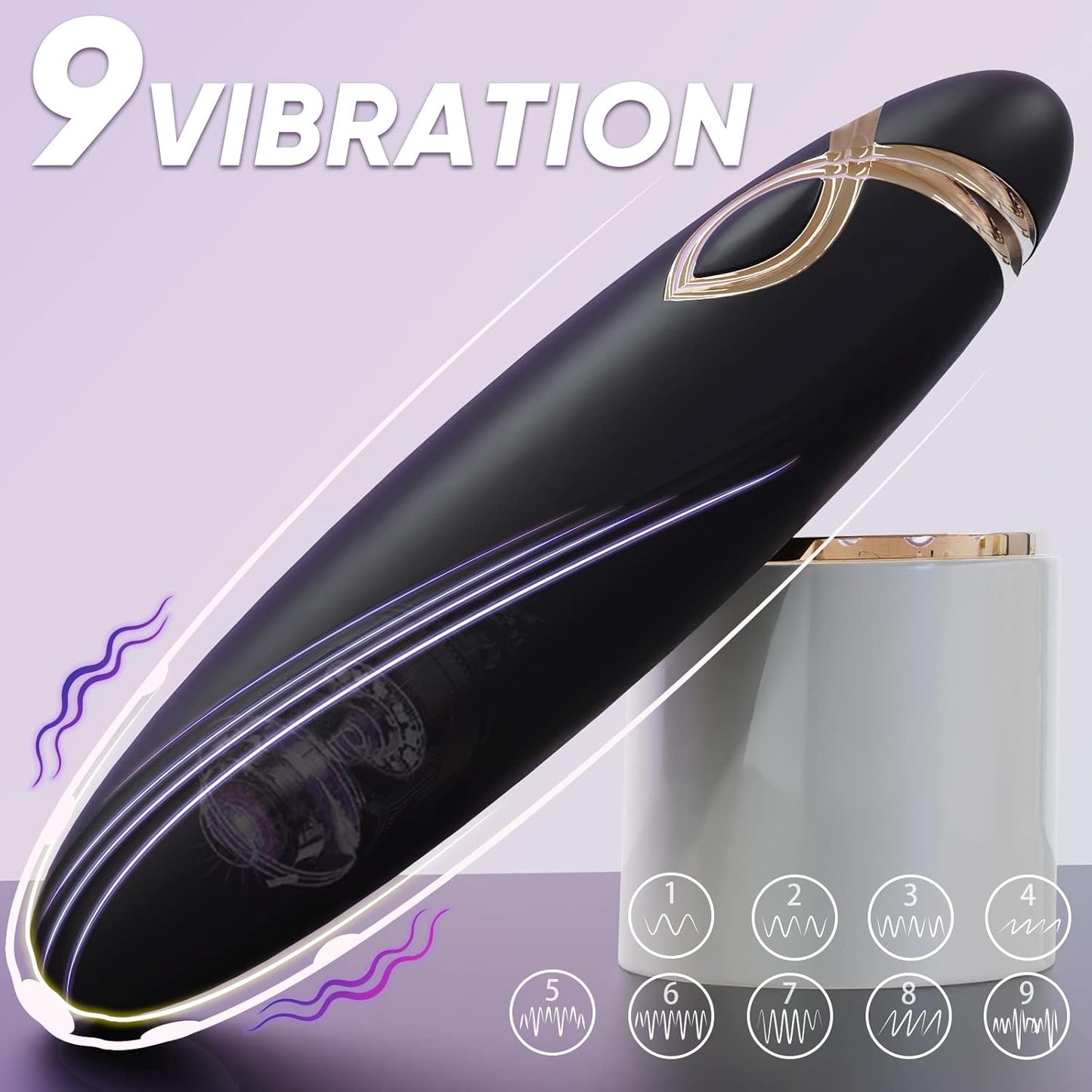 Small Bullet Vibrator for Women, Precise Vagina Clitoris Nipples Stimulation with 10 Modes, Full Silicone Vibrating Finger Massager for G Spot Nipple, Waterproof Adult Sex Toy for Women Black