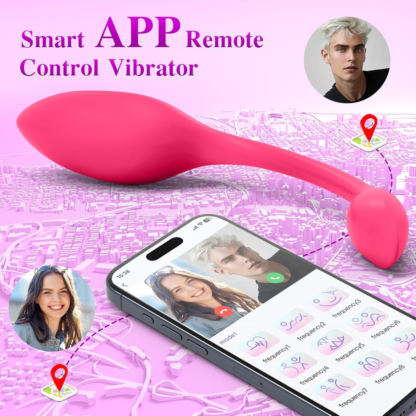 2024 New APP Control Wearable Vibrator Womens Sex Toys, Adult Toys 9 Vibrations & Heating Couples Sex Toys Vibrater, G Spot Clitoral Anal Mini Vibrators Female Sex Toy Sexual Pleasure Tools for Women